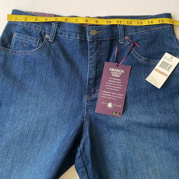 Gloria Vanderbilt Amanda Classic Fit Jeans Size 12 Short NWT Ultra Stretch - Picture 8 of 12